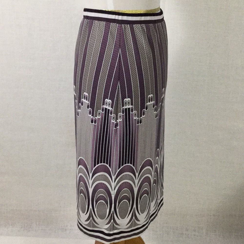 BCBG Max Azria Art Deco stretchy pencil skirt - gorgeous, comfy - Picture 4 of 8